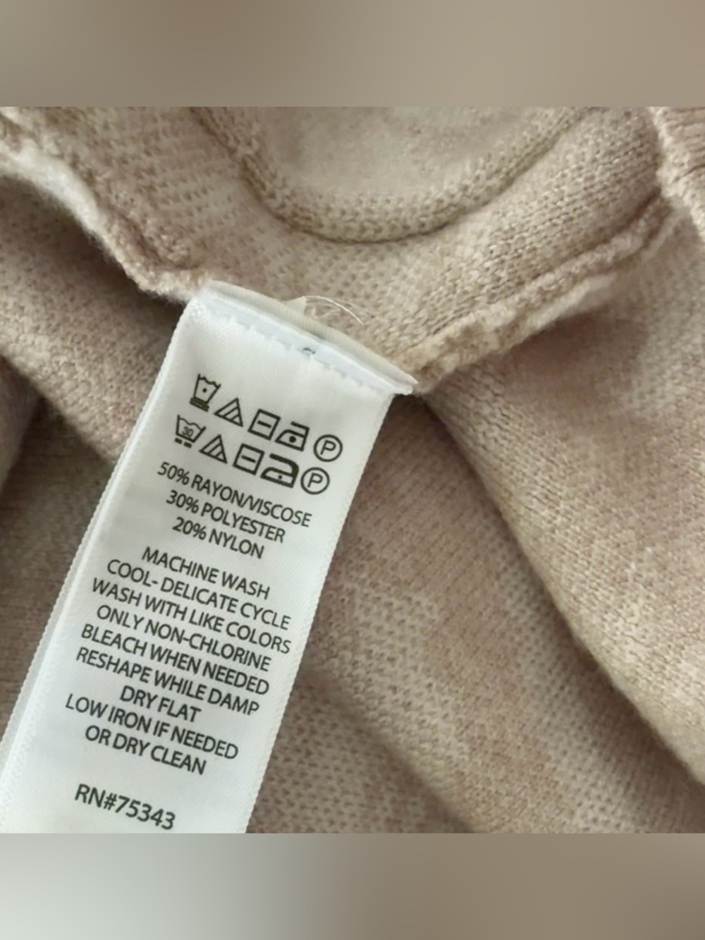 Christian Siriano New York Blush Taupe Marbled Hooded Cardigan Medium - Picture 10 of 10